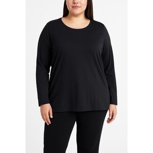 J.JILL Black Long Sleeve T Shirt‎ Womens Size 2X